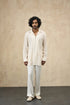 Vertical Full Lupi Button Dori Kurta Shirt Set